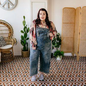 Easel Slouchy Overalls L